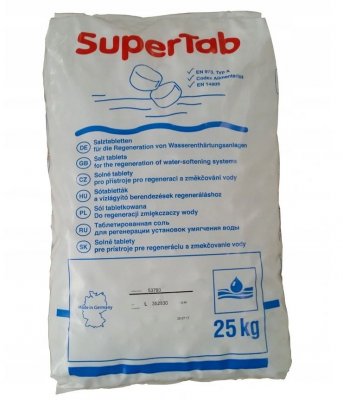 Tabletki solne, Sól do zmiękczacza SUPERTAB 25kg