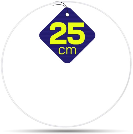 BIAŁA metalowa obręcz 25 cm