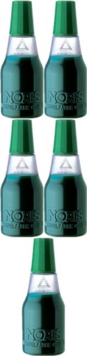 Tusz do pieczątek Noris 110S 25ml zielony x5