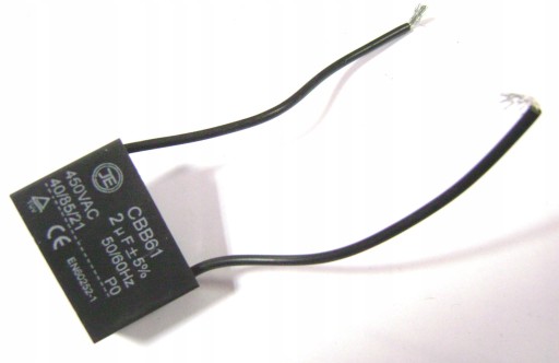 KONDENSATOR ROZRUCHOWY DO SILNIKA 2 uF 450V KOSTKA