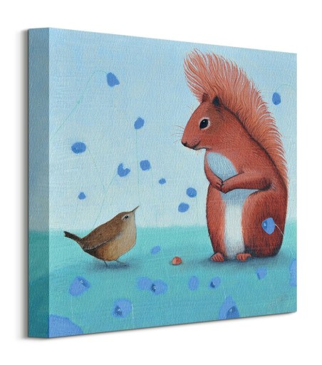 Obraz na ścianę Ailsa Black The Offering Wiewiórka Obrazy na ścianę 30x30cm