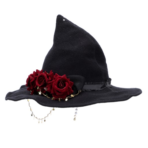 KAPELUSZ CZAROWNICY NA HALLOWEEN NOWOCZESNY GOTYK