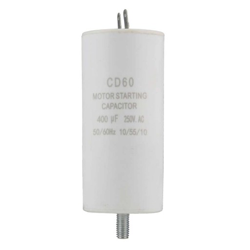 Kondensator prądu przemiennego 250V AC o pojemności 400uF średnica 50mm