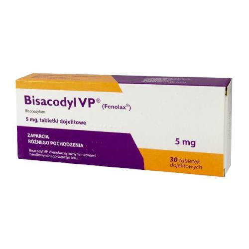 Bisacodyl 5 mg INPHARM - 30 tabletek