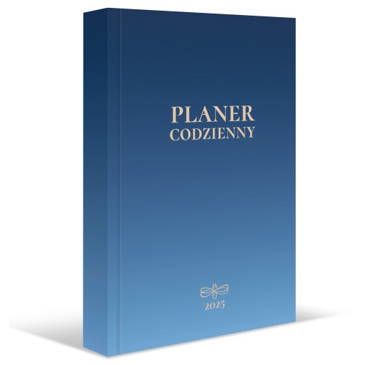 kalendarz PLANER CODZIENNY 2025 granat dzienny