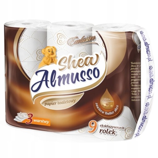 ALMUSSO MASŁO SHEA PAPIER TOALETOWY 3 WARSTWOWY A9