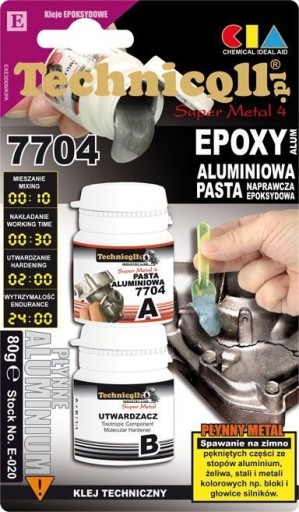 E-020 TECHNICQLL PASTA ALUMINIOWA EPOKSYDOWA 80G