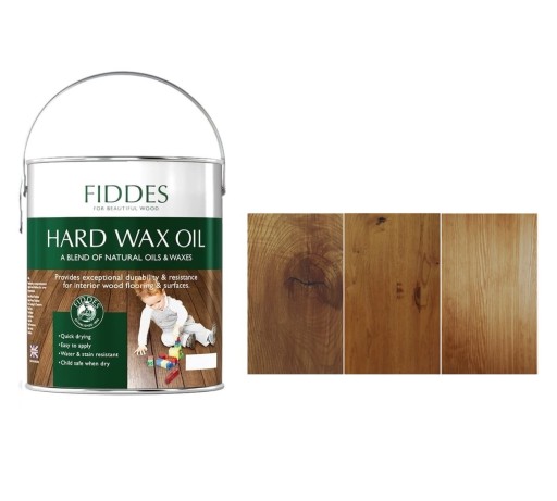 FIDDES Twardy Olejowosk do podłóg schodów HARD WAX OIL ENGLISH OAK 2,5L