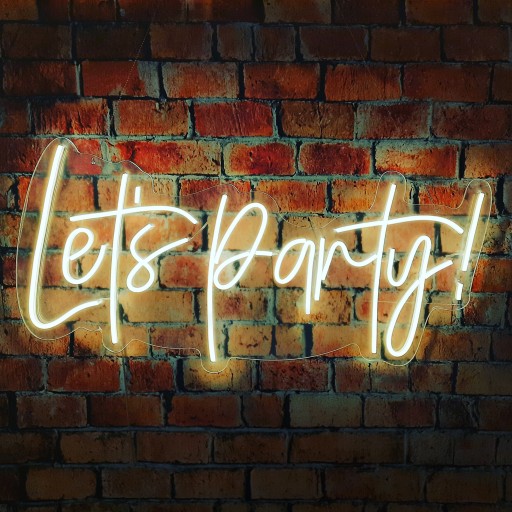 NEON Napis - Let's Party!