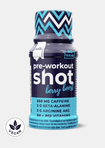 Shot przedtreningowy PULS (60 ml) Berry Boost