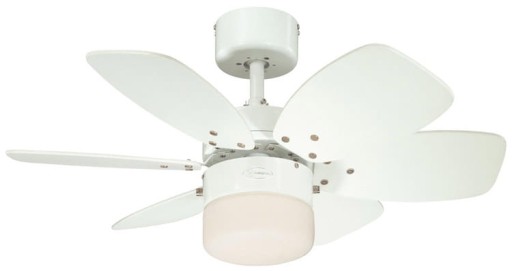 WENTYLATOR WIATRAK ŻYRANDOL LAMPA FLORA BIAŁY