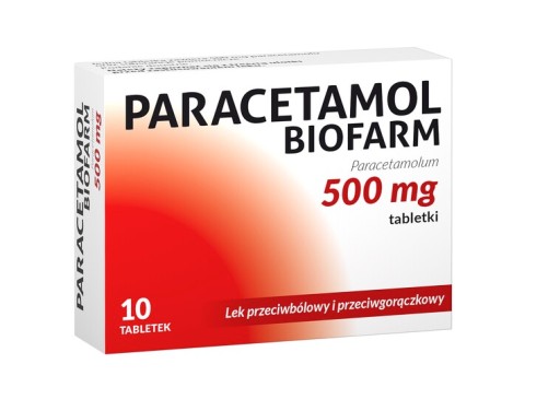 Paracetamol 500 mg przeciwbólowy 10 tabl. BIOFARM