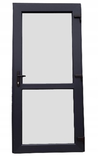 Drzwi PCV Zewnętrzne Antracyt 90x200 profil 81mm