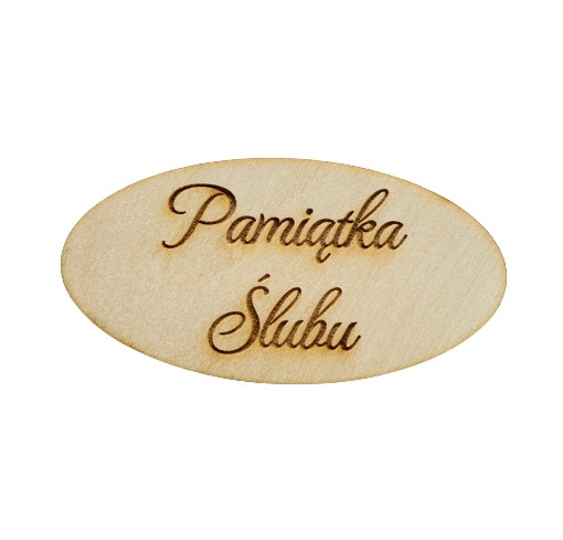 Tabliczka z napisem pamiątka ślubu ślub napis 10cm