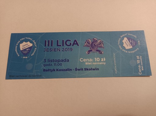 BAŁTYK KOSZALIN - ŚWIT SKOLWIN 03-11-2019