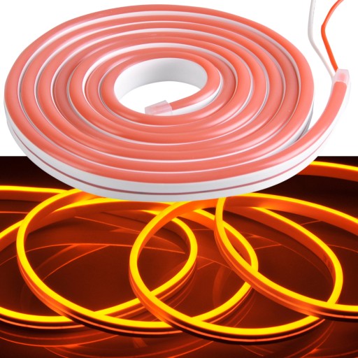 NEON Pasek ELASTYCZNA TAŚMA LED 12V Pomarańcz IP65