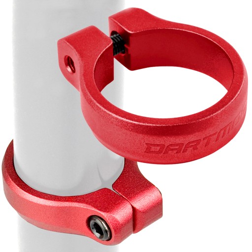 Obejma sztycy Dartmoor Loop Bolt 34,9mm, ze śrubą, czerwona anodowana