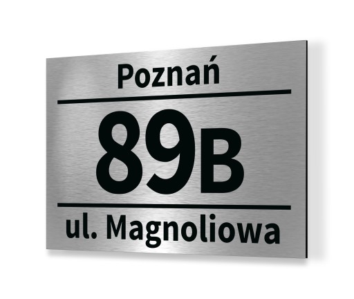 Tabliczka tablica ADRESOWA ALU. 1 Nr domu 20x30