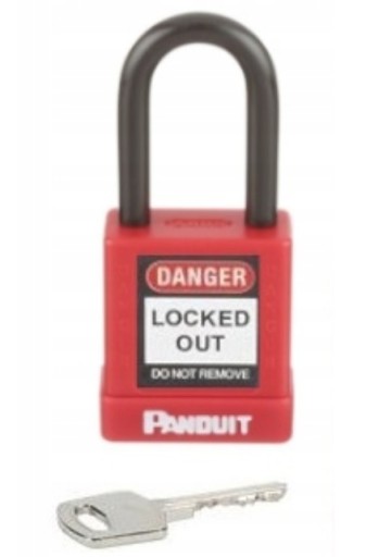 PANDUIT Kłódka LOTO Lockout RED stalowa 40mm PSL-8