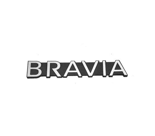 Naklejka Emblemat SONY BRAVIA srebrna 36x6mm
