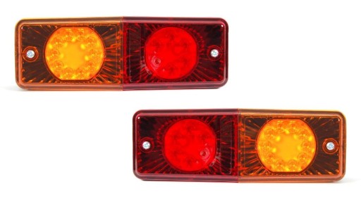 LAMPY ŚWIATŁA LED ZESPOLONE TYLNE DO BUSA PRZYCZEPY CIĄGNIKA TRAKTORA