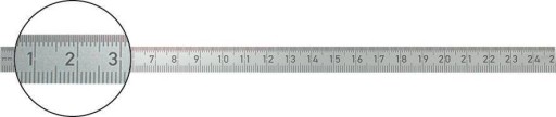 Przymiar stalowy 2000x30mm,ze stali nierdzewnej FORMAT