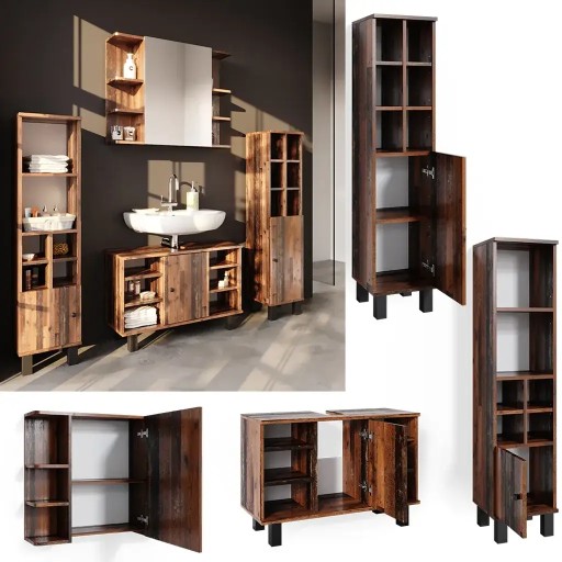 MEBLE ŁAZIENKOWE FYNN OLD STYLE ZESTAW 4-CZ VICCO