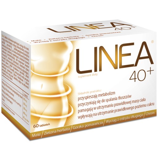 Linea 40+ 60 tabl. Odchudzanie Spalanie Tłuszczu