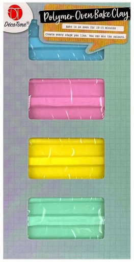 Modelina Glinka Polimerowa termoutwardzalna 4x20g