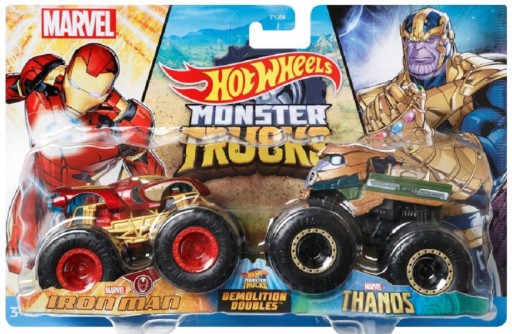 IRON MAN vs THANOS Marvel Hot 1:64 Monster Trucks