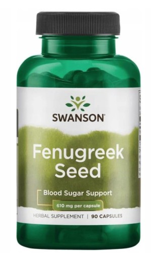 SWANSON FENUGREEK KOZIERADKA 610MG 90 KAPSUŁEK