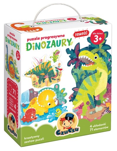 Puzzle progresywne Dinozaury Czuczu 3+ Czu Czu
