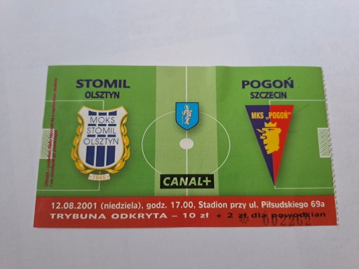 STOMIL OLSZTYN - POGOŃ SZCZECIN 12-08-2001