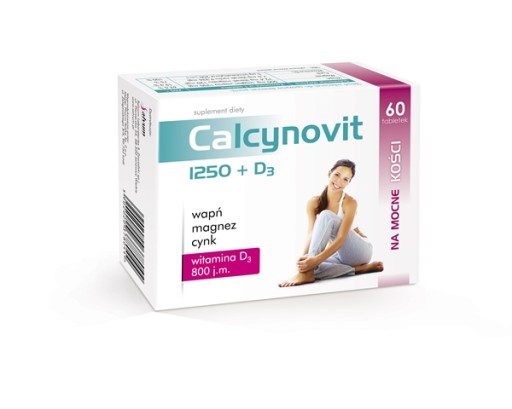 Calcynovit 1250+D3 60 tabletek