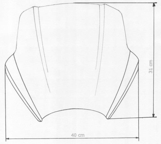 MRA SZYBA UNIWERSALNA DO MOTOCYKLI BEZ OWIEWKI