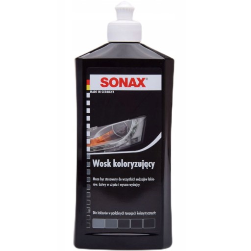 SONAX WOSK KOLORYZUJĄCY CZARNY 500ML 296 100