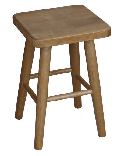 TABORET KUCHENNY DREWNIANY BUK KWADRATOWY dąb