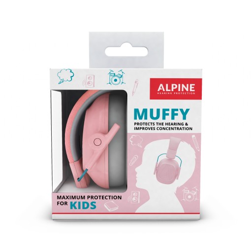 Ochronniki słuchu Alpine Muffy Kids różowe