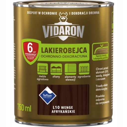 VIDARON Lakierobejca L10 wenge afrykańskie 0,75L