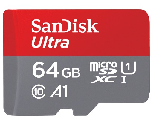 SANDISK KARTA MICROSD 64GB CL10 ADAPTER FULLHD