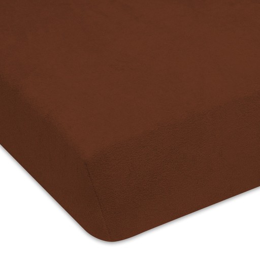 PRZEŚCIERADŁO 140/200 CM FROTTE CZEKOLADOWE TRWAŁE