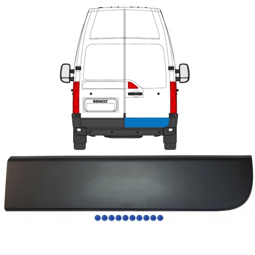 LISTWA DRZWI TYŁ TYLNYCH PRAWA RENAULT MASTER 908520001R NOWA