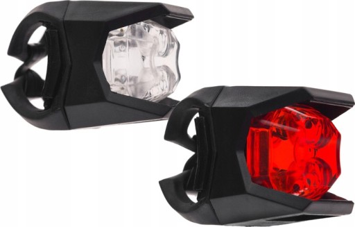 LAMPKA OŚWIETLENIE ROWEROWE KOMPLET LED JY-3005