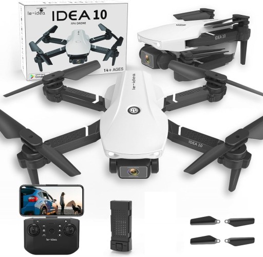 DRON IDEA10 WiFi FPV Podwójna Kamera 3 PRĘDKOŚCI