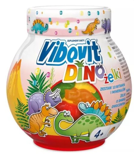 VIBOVIT Dino zestaw witamin dla dzieci w żelkach