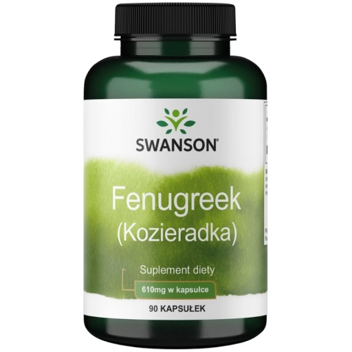 SWANSON FENUGREEK KOZIERADKA 610mg 90 kaps.