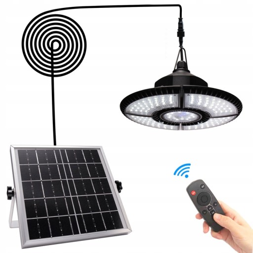 LAMPA SOLARNA ŻYRANDOL LED WISZĄCA SUFITOWA