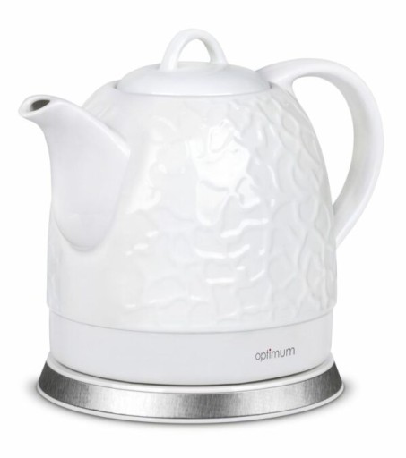 Czajnik ceramiczny elektryczny Optimum CJS-1310 1200 W biały marmur