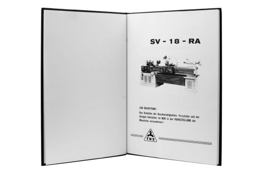 Tokarka SV-18-RA Dokumentacja DTR