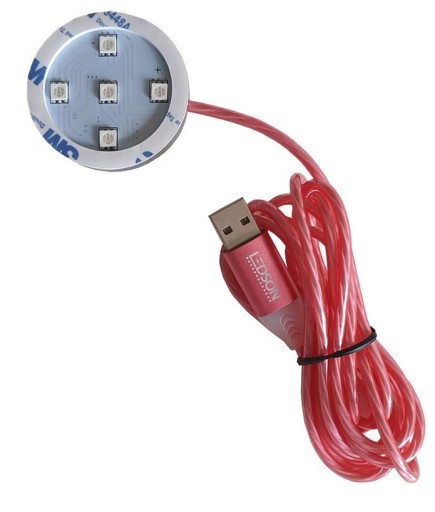 POPPY GRACE MATE PODŚWIETLENIE LEDSON RED TIR USB